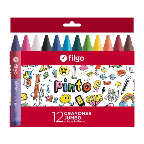 CRAYONES DE CERA JUMBO X12 FILGO