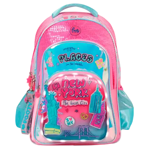 MOCHILA ESPALDA 18 C/LUZ LED FOOTY