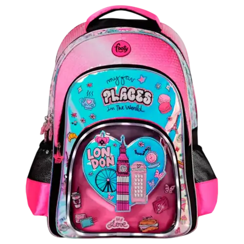 MOCHILA ESPALDA 18 C/LUZ LED FOOTY