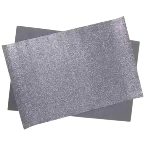 GOMA EVA GLITTER REXON 40X60 GRIS X1