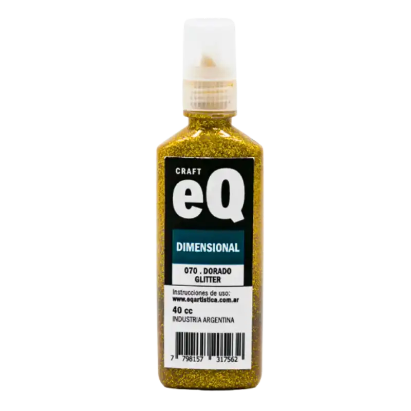 DIMENSIONAL METALIZADO DORADO EQ