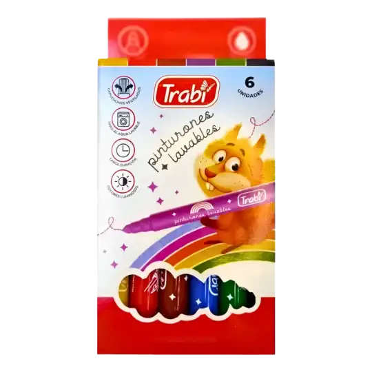 PINTURONES LAVABLE X 6 U TRABI