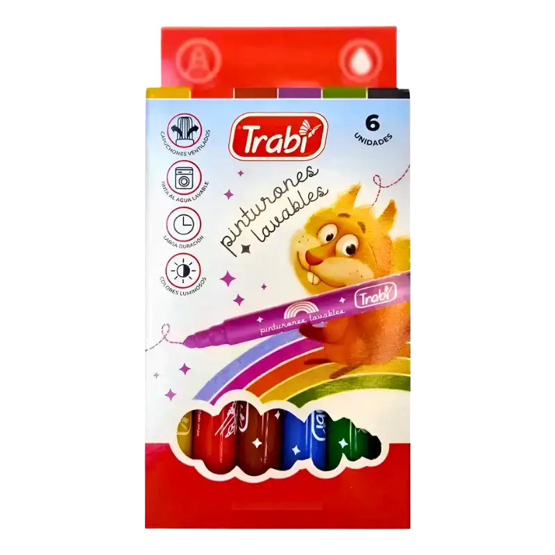 PINTURONES LAVABLE X 6 U TRABI