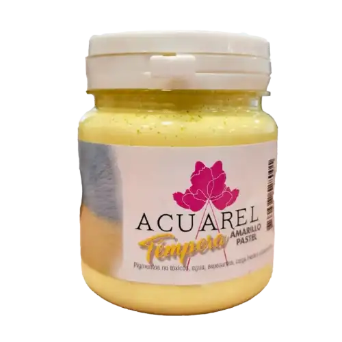 TEMPERA ACUAREL PASTEL POTE AMARILLO 250GR