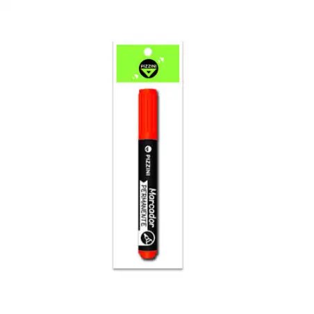 MARCADOR 3x1 PIZZINI PERMANENTE 1160 P.REDONDA ROJ