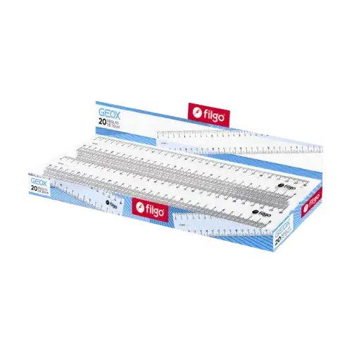 REGLA RIGIDA GEOX 30 CM X1 FILGO