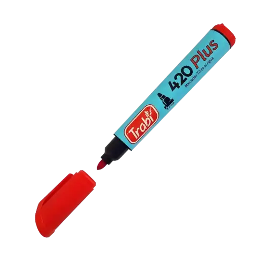 MARCADOR AL AGUA 420 X1 ROJO TRABI