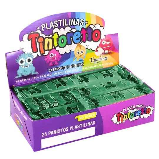 PLASTILINA 25 PANSITOS X24 VDE PRADERA TINTORETTO