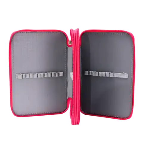 CARTUCHERA CANOPLA DOS PISOS HAPPY TEEN KAWAII