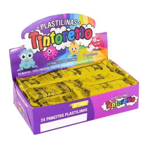 PLASTILINA 25 PANSITOS X24U AMARILLA TINTORETTO