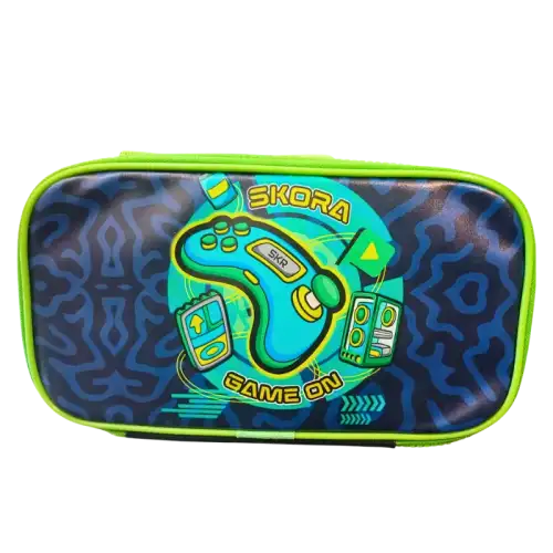 CARTUCHERA RECTANGULAR DOS CIERRES GAMER JOYSTICK