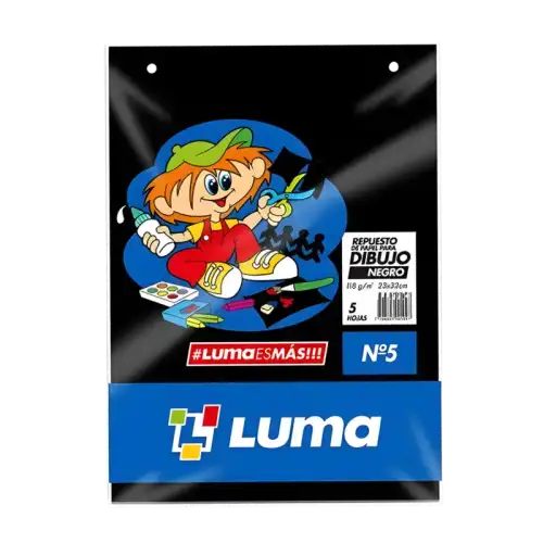 REPUESTO DIBUJO N5 NEGRO X5H LUMA