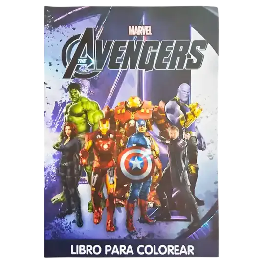 LIBRO GDE PARA COLOREAR AVENGERS CBA