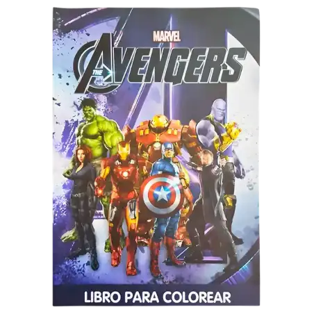 LIBRO GDE PARA COLOREAR AVENGERS CBA