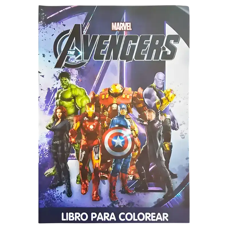LIBRO GDE PARA COLOREAR AVENGERS CBA