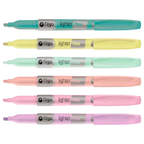 RESALTADOR LIGHTER FINE ESTUCHE X6 GARDEN FILGO