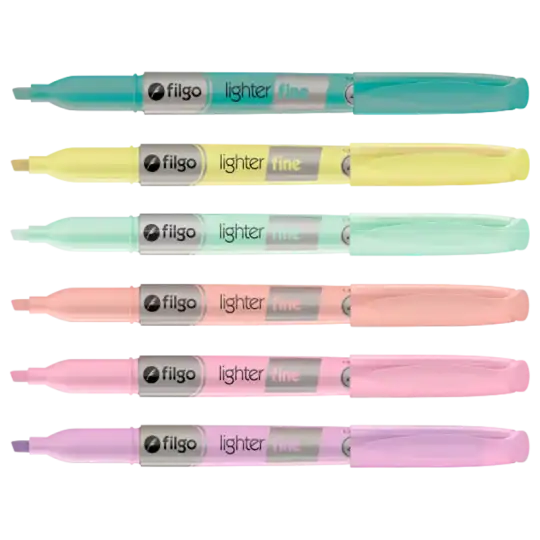 RESALTADOR LIGHTER FINE ESTUCHE X6 GARDEN FILGO