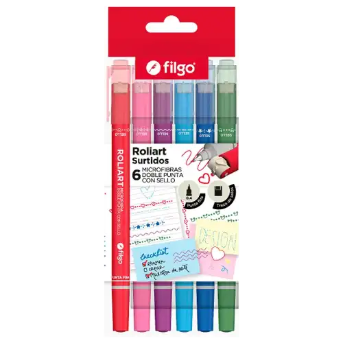 MICROFIBRA DOBLE PUNTA CON SELLO ROLIART FILGO