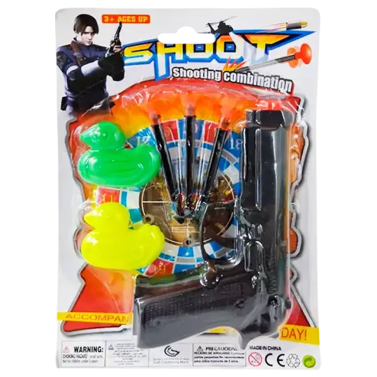 PISTOLA LANZA DARDOS BLISTER