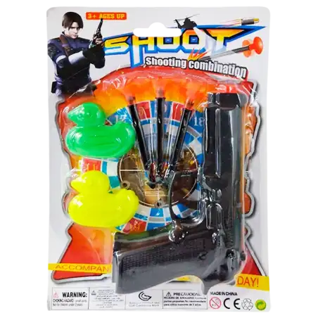 PISTOLA LANZA DARDOS BLISTER