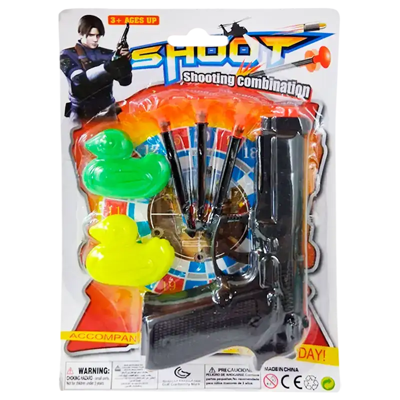 PISTOLA LANZA DARDOS BLISTER