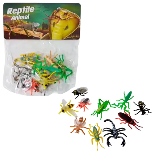 INSECTOS MINI DE GOMA X10