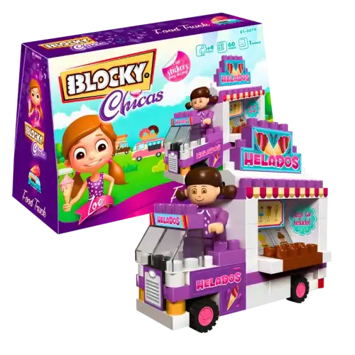 BLOCKY CHICAS FOOD TRUCK 65PZAS