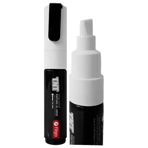 MARCADOR PINTURA AL AGUA TNT 7.0 BLANCO