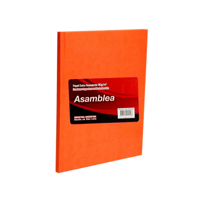 CUADERNO ASAMBLEA 16X21 50HJS RAYADAS ARANIA NARAN