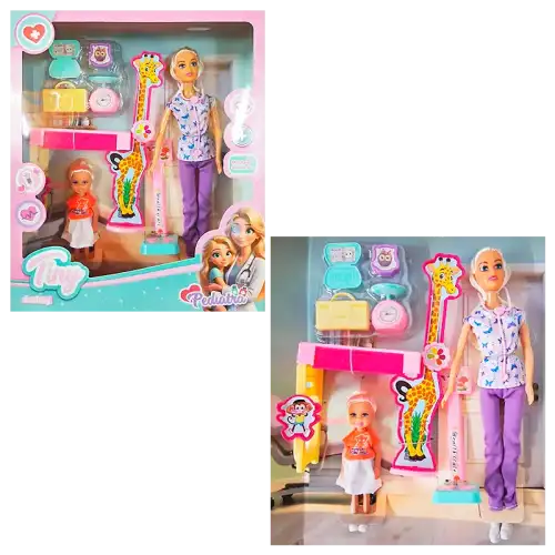 MUNIECA TINY PEDIATRA CON ACC
