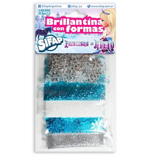 BRILLANTINA SIFAP C/FORMA PRINCESAS DE HIELO
