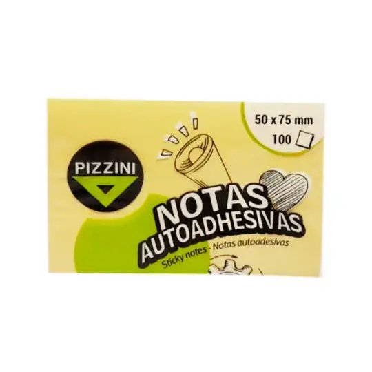 NOTAS AUTOADHESIVAS PIZZINI  50X75MM