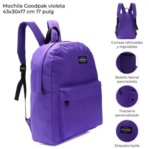 MOCHILA VIOLETA 17