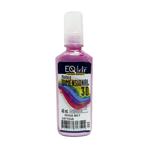 DIMENSIONAL METALIZADO ROSA 40CC EQ