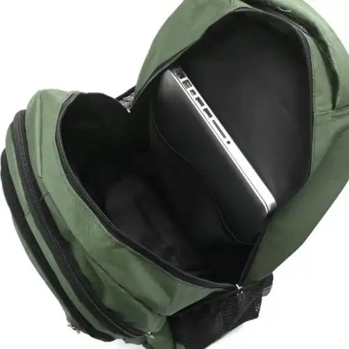 MOCHILA URBANA C/PORTANOTEBOOK VERDE MILITAR