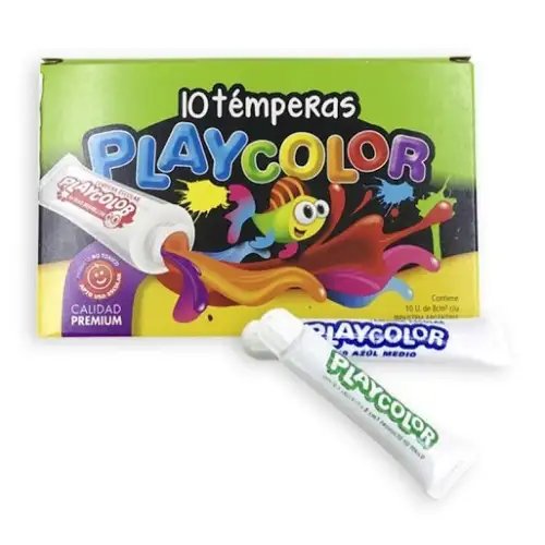 TEMPERA PLAYCOLOR POMO VERDE CLARO 8CC X10