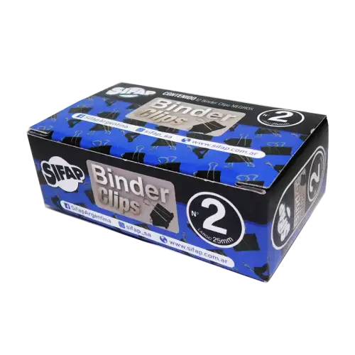 BINDER 2 SIFAP NEGRO X12U 25MM