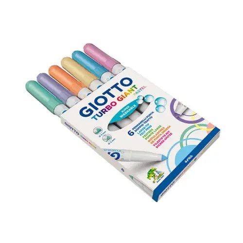 MARCADORES GIOTTO GIANT PASTEL MAXI X6