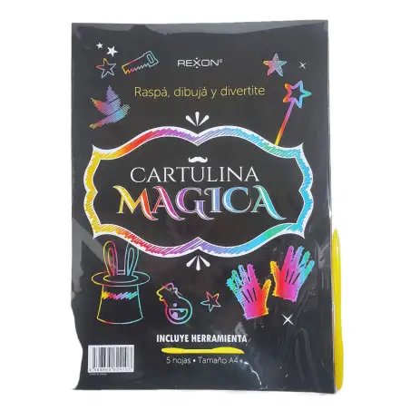 CARTULINA MAGICA A4 X5 REXON