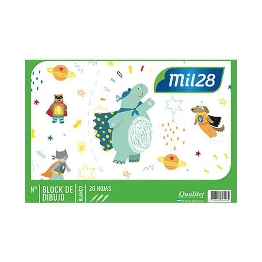 BLOCK DIBUJO N6 BLANCO MIL28
