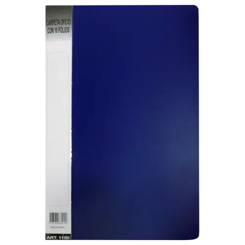 CARPETA OFICIO C/10 FOLIOS AVIOS AZUL