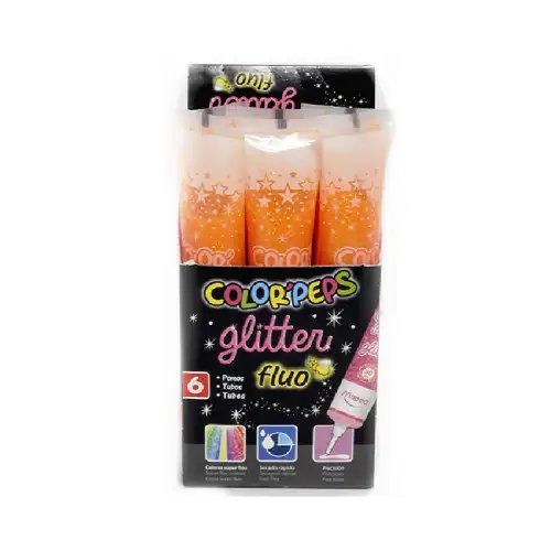 ADHESIVO GLITTER MAPED FLUO NARANJA 50GR