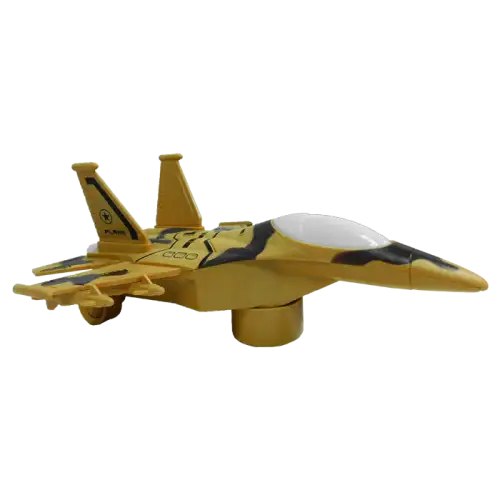 AVION MILITAR CON LUZ Y SONIDO 17X23CM A PILA