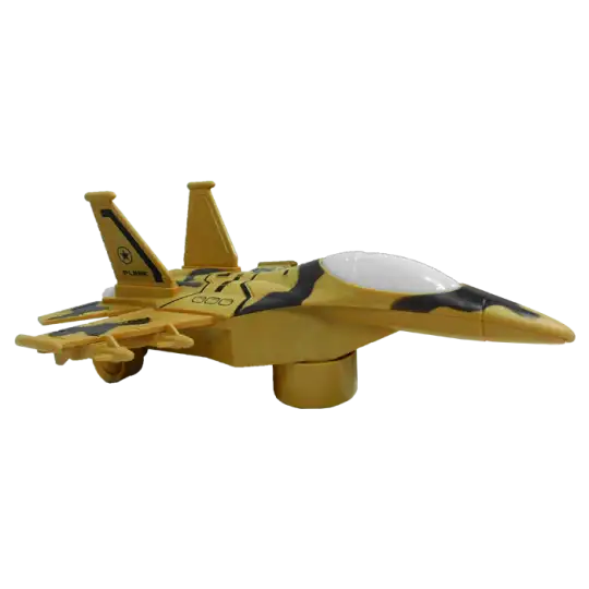 AVION MILITAR CON LUZ Y SONIDO 17X23CM A PILA