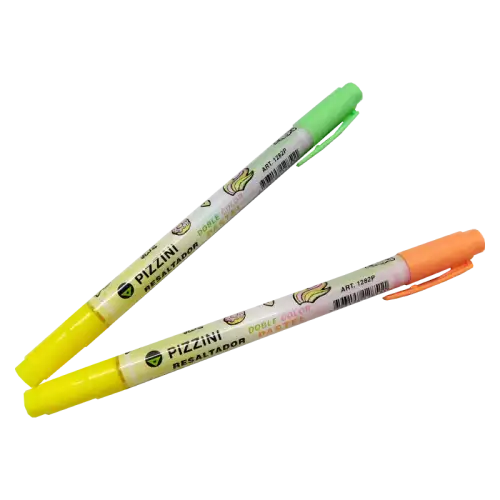 RESALTADOR 2x1 PIZZINI DOBLE PUNTA PASTEL SURTIDO