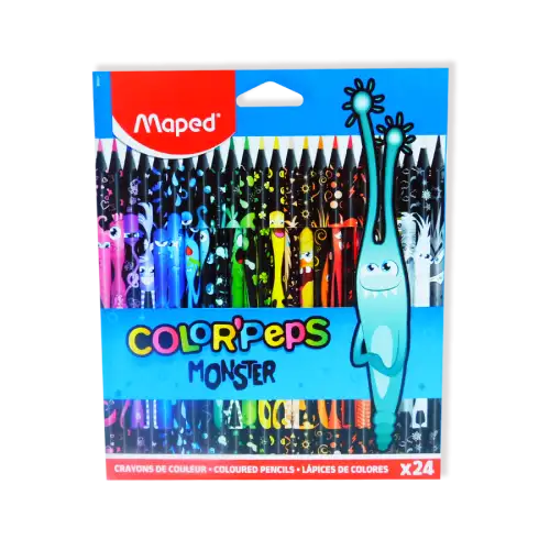 LAPICES DE COLORES MAPED BLACK MONSTER X24