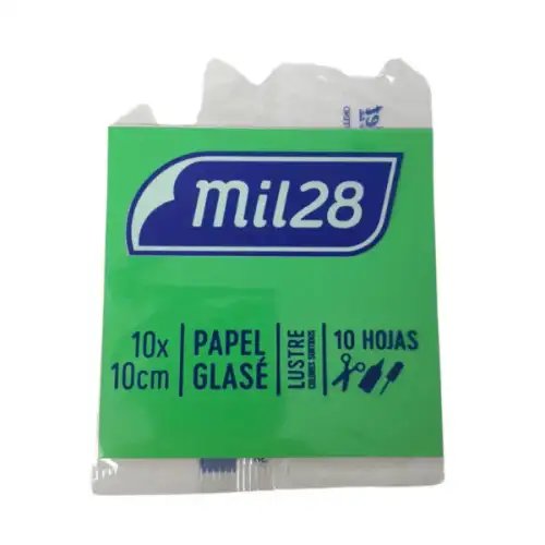 PAPEL GLASE LUSTRE SOBRE X10HJS MIL28