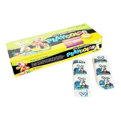 PLASTILINA PLAYCOLOR PANCITO BLANCA X24