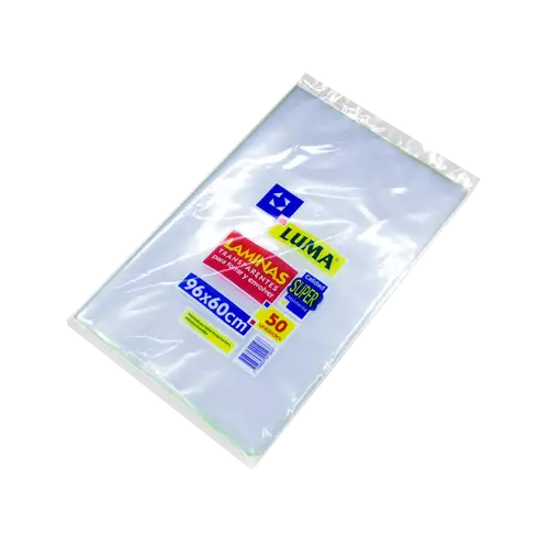 LAMINA TRANSP LUMA  96X60CM X50