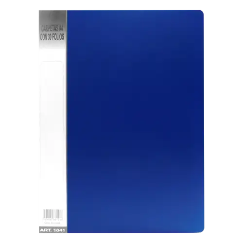 CARPETA C/30 FOLIOS A4 AZUL